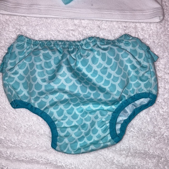Mud pie for Atlantis mermaid tank top ruffle bottom set 9/12m - Picture 5 of 11